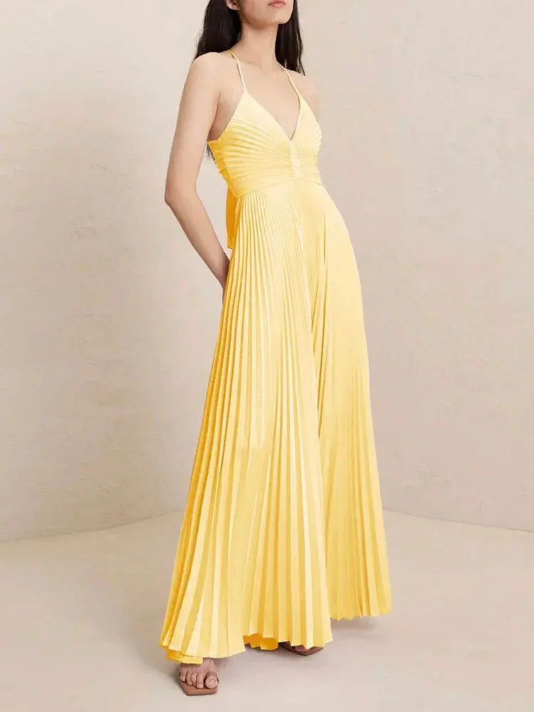 Midi Dress for Women - Long Sleeve Satin Style with Elegant Gold Shine for Special Occasions 8