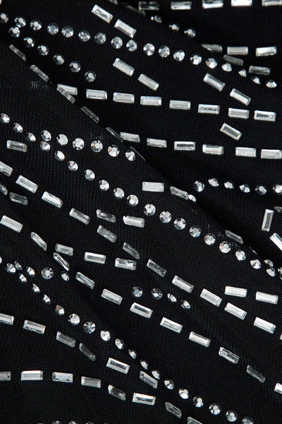 Mini Dress for Women with Rhinestone Embellishments and Bodycon Fit for Glamorous Nights 4