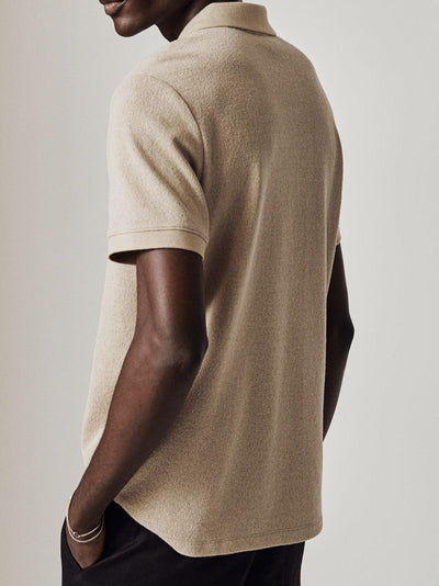 Modern knitted polo shirt with zipper 3