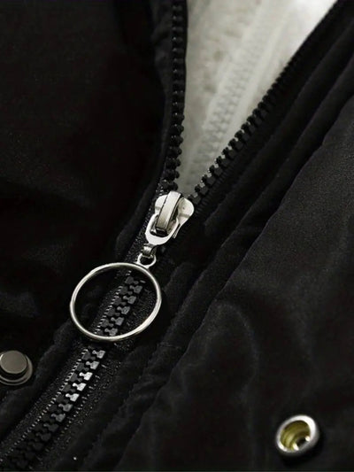 Puffer Jacket for Women with Quilted Design and Adjustable Hood for Winter Warmth 2