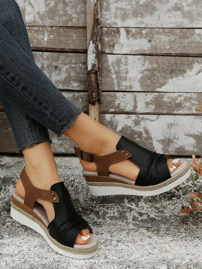 Simone - Comfortable women's wedge sandals 0