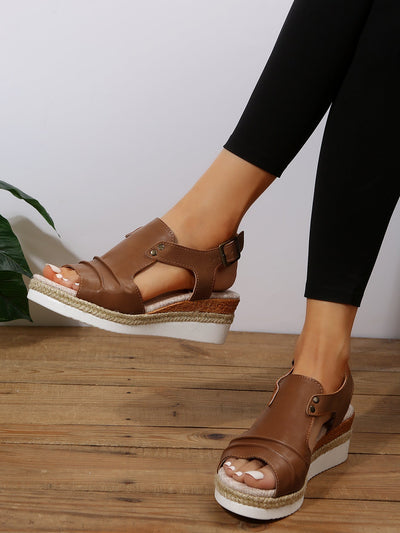 Simone - Comfortable women's wedge sandals 4