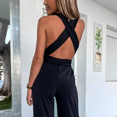 Sleeveless jumpsuit with V-neck for women | Summer 5