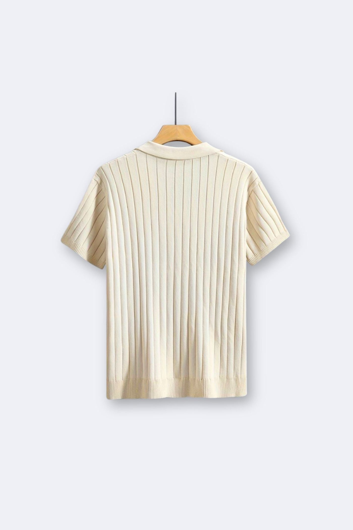 Stylish short-sleeved knit shirt 2