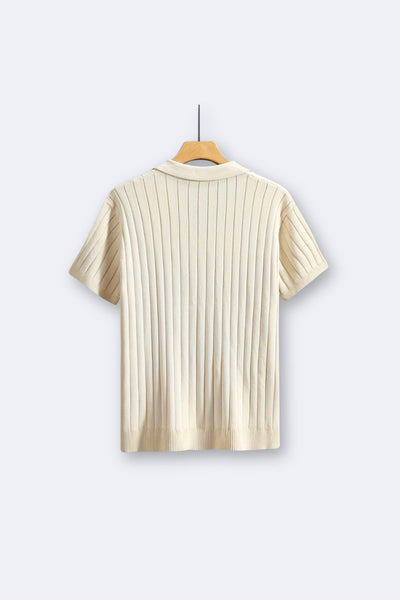 Stylish short-sleeved knit shirt 2