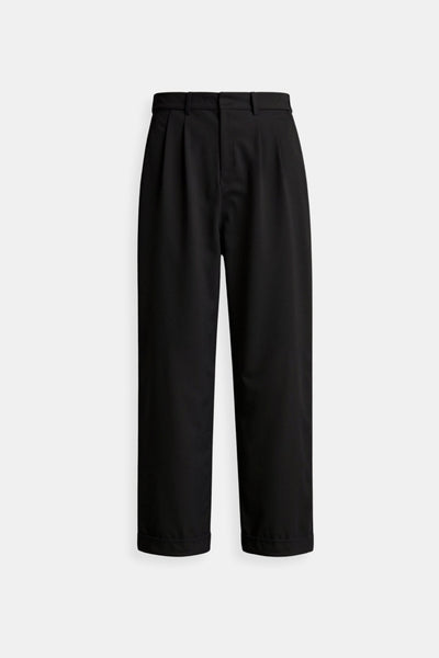 Timeless women's trousers with pleats and turned-up hem 6