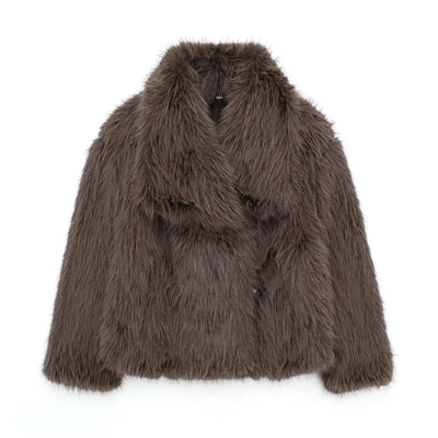 Womens Jacket - Faux Fur Cozy Outerwear for Chic Everyday Style and Special Occasions 10