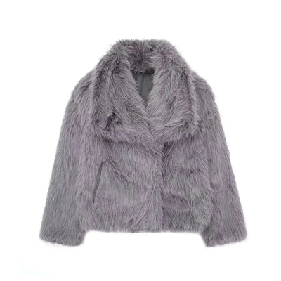 Womens Jacket - Faux Fur Cozy Outerwear for Chic Everyday Style and Special Occasions 11