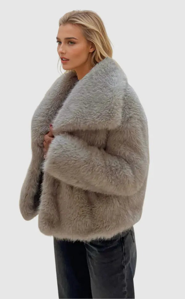 Womens Jacket - Faux Fur Cozy Outerwear for Chic Everyday Style and Special Occasions 1