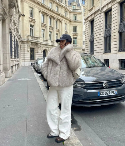 Womens Jacket - Faux Fur Cozy Outerwear for Chic Everyday Style and Special Occasions 8